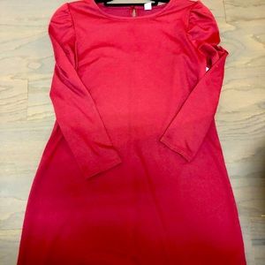 Old navy nwt red burgundy midi dress medium